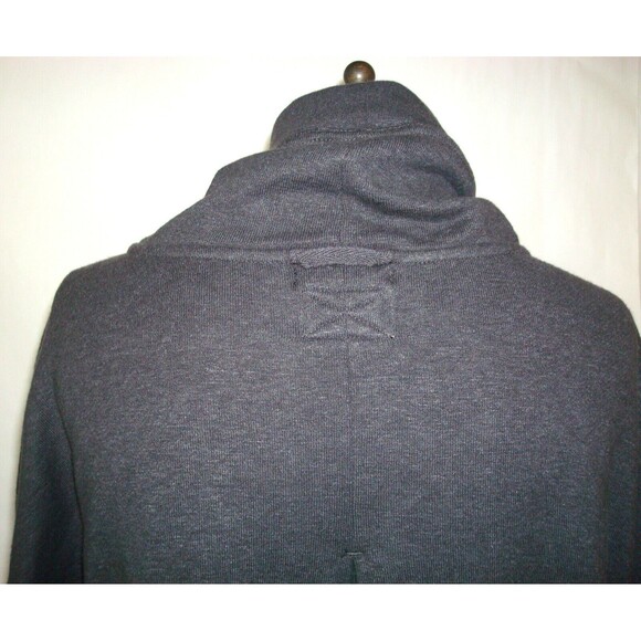 NWT New Womens M PrAna Cozy Up Poncho Charcoal Heather Dark Gray Pocket - Picture 9 of 10